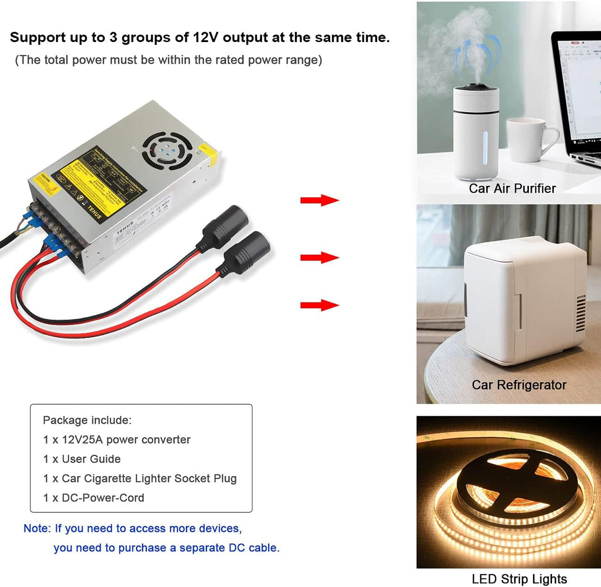 110V/220V to DC 12V 25A 300W Switching Power Supply U220669