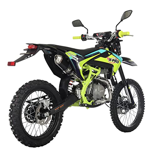 150 Dirt Bike 4-Speed Manual Transmission with All Lights, Electric/Kick Start, Big 19"/16" Tires A22516