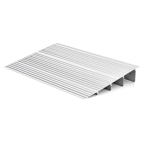 3" Rise Aluminum Door Threshold Ramp with Non-slip Surface F20428