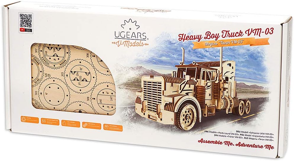 Mechanical Wooden Truck Model Kit N402
