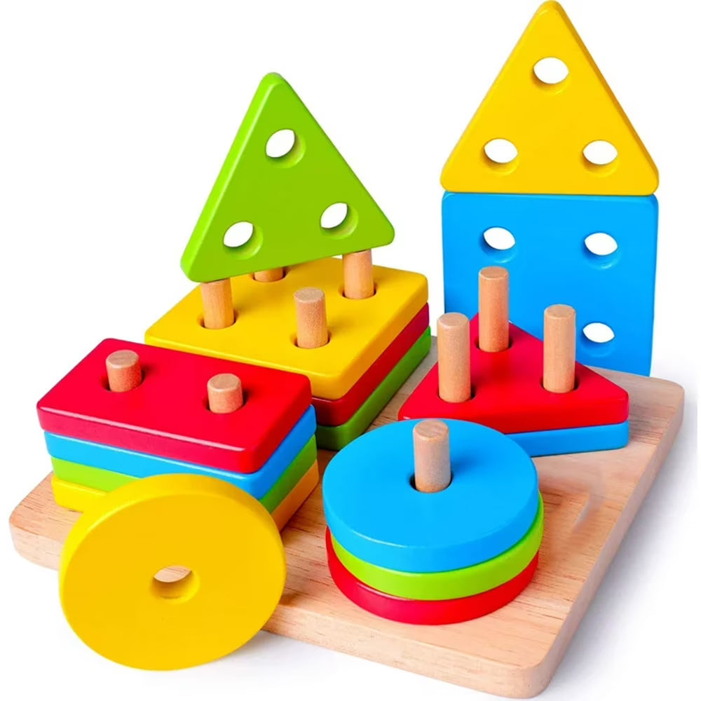 Wooden Educational Shape Sorter Puzzles C1374