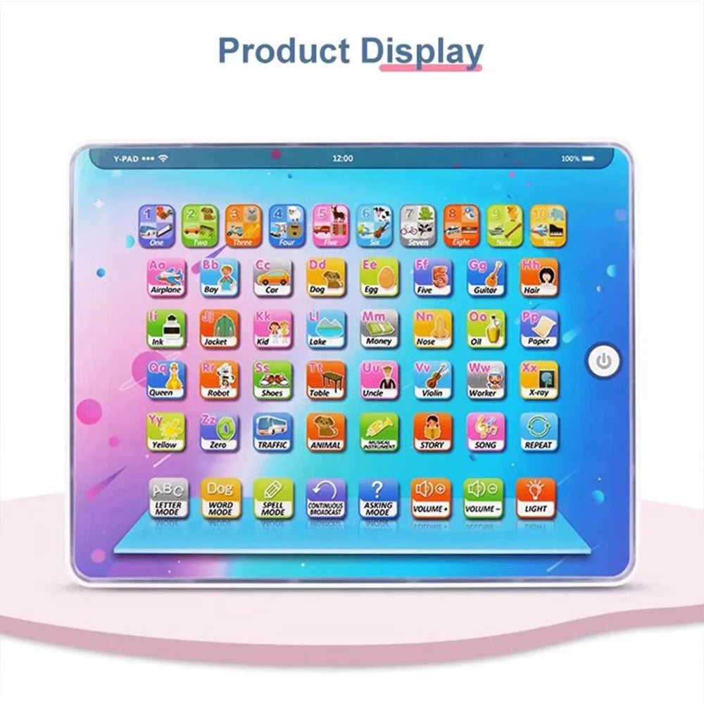 Toddler Learning Toy Kids Tablet Interactive Educational Electronic Toys A39147