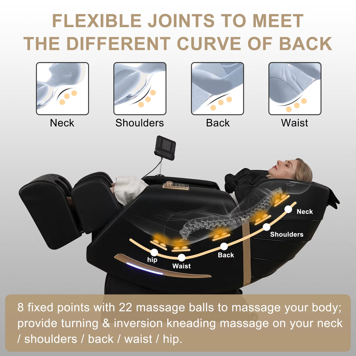 Zero Gravity Full Body Massage Chair with Heating and Airbag G831157