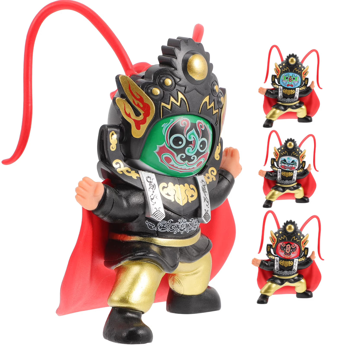Sichuan Opera Face Doll Decor Chinese Peking Ornament Culture Art Desktop P78284