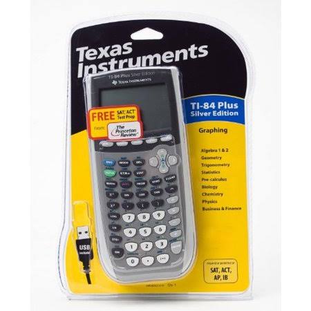 Refurbished Texas Instruments Ti-84 Plus Silver Edition Graphing Calculator A788328