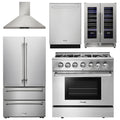 36 Dual Fuel Range, Range Hood, Refrigerator, Dishwasher, Wine Cooler Y6740