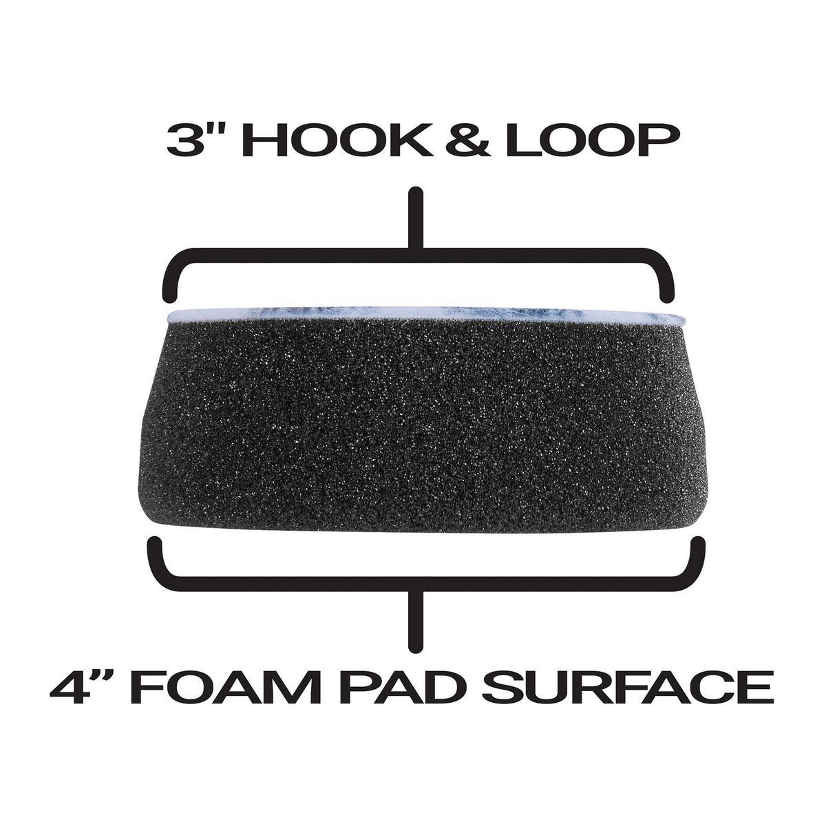 3 in. Universal Finishing Foam Pad, 2-Pack C2954