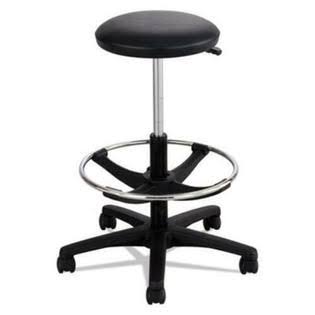 Black Extended-Height Lab Stool L10050