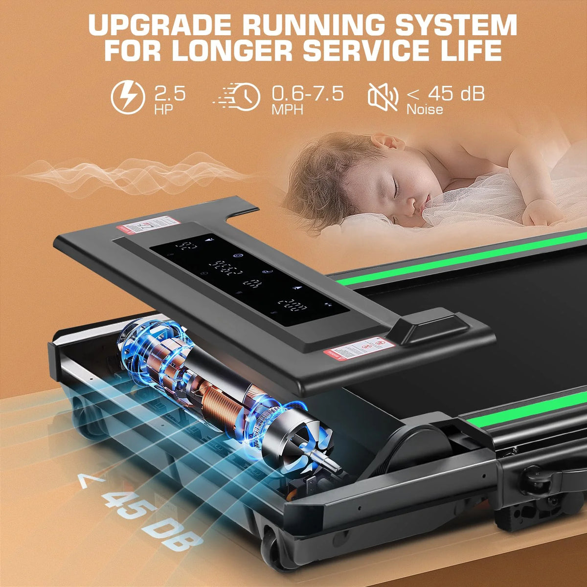 2 in 1 Folding Treadmill Z410