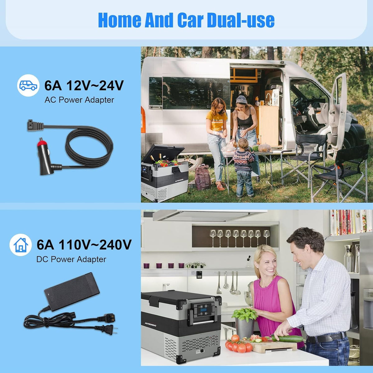 12 Volt 44 Quart Portable Car Refrigerator Freezer Fridge V78420