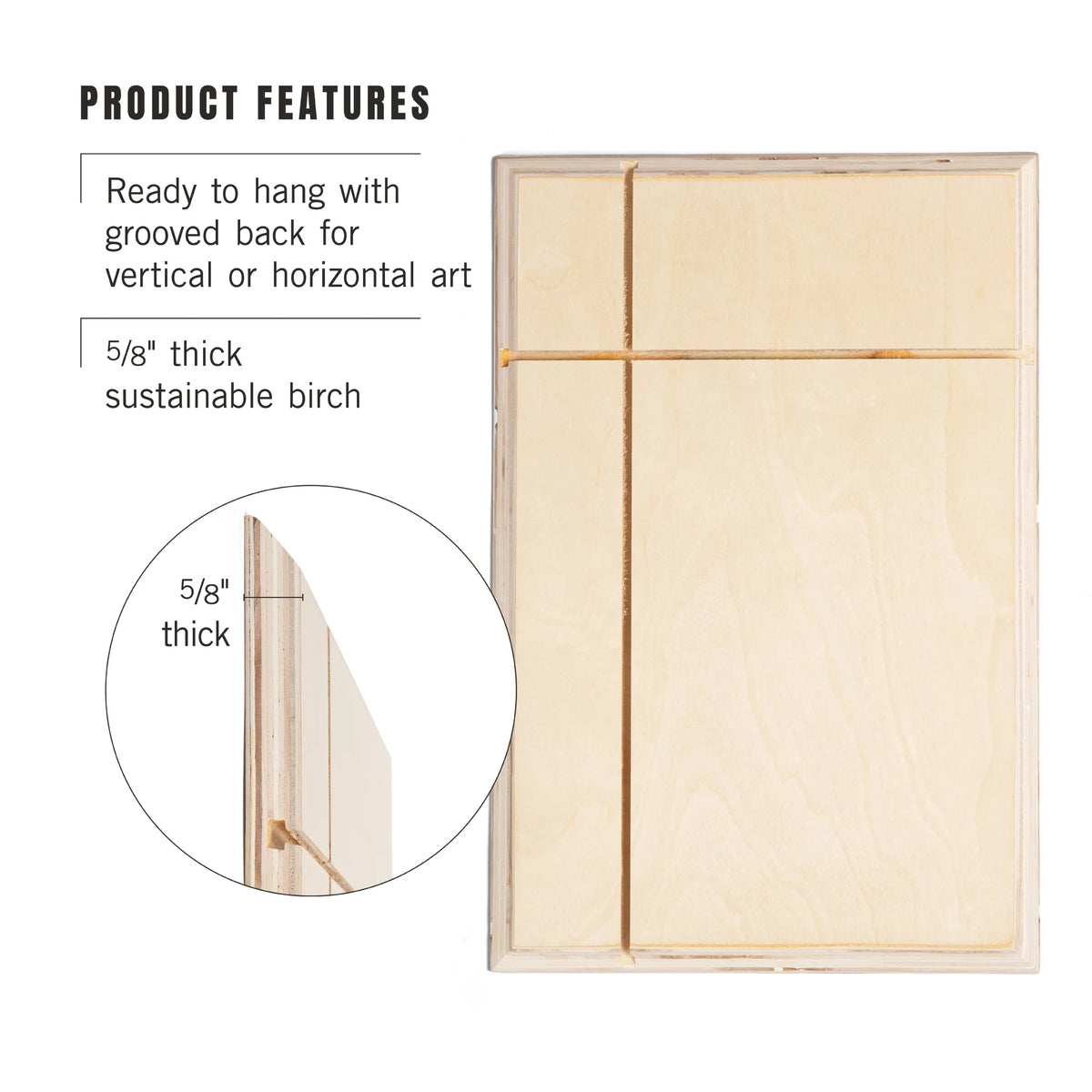 12x18 Rustic Birch Wood Wall Sign M5538