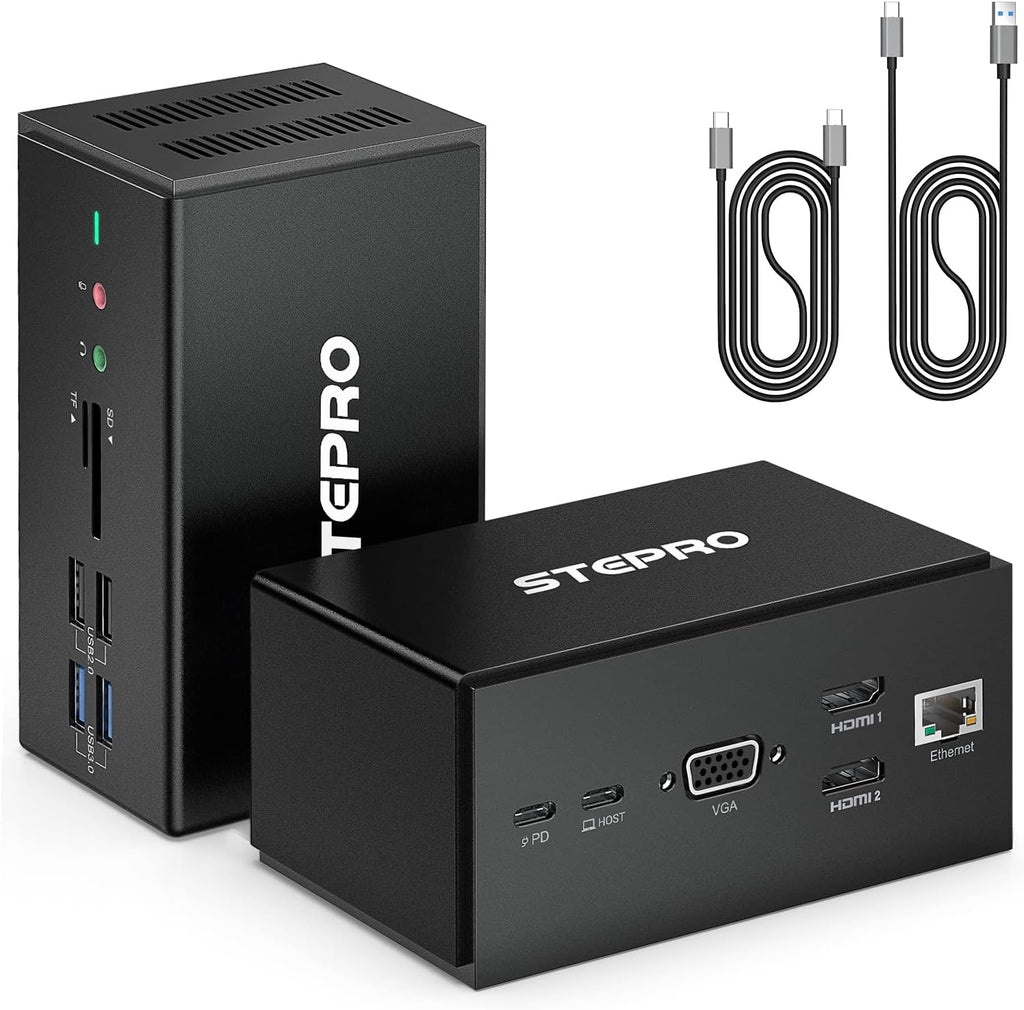14 in 1 USB C Docking Station Quadruple Monitor Thunderbolt Dock I82553