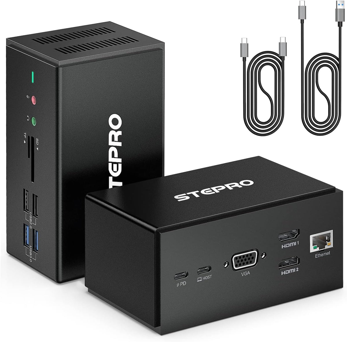 14 in 1 USB C Docking Station Quadruple Monitor Thunderbolt Dock I82553