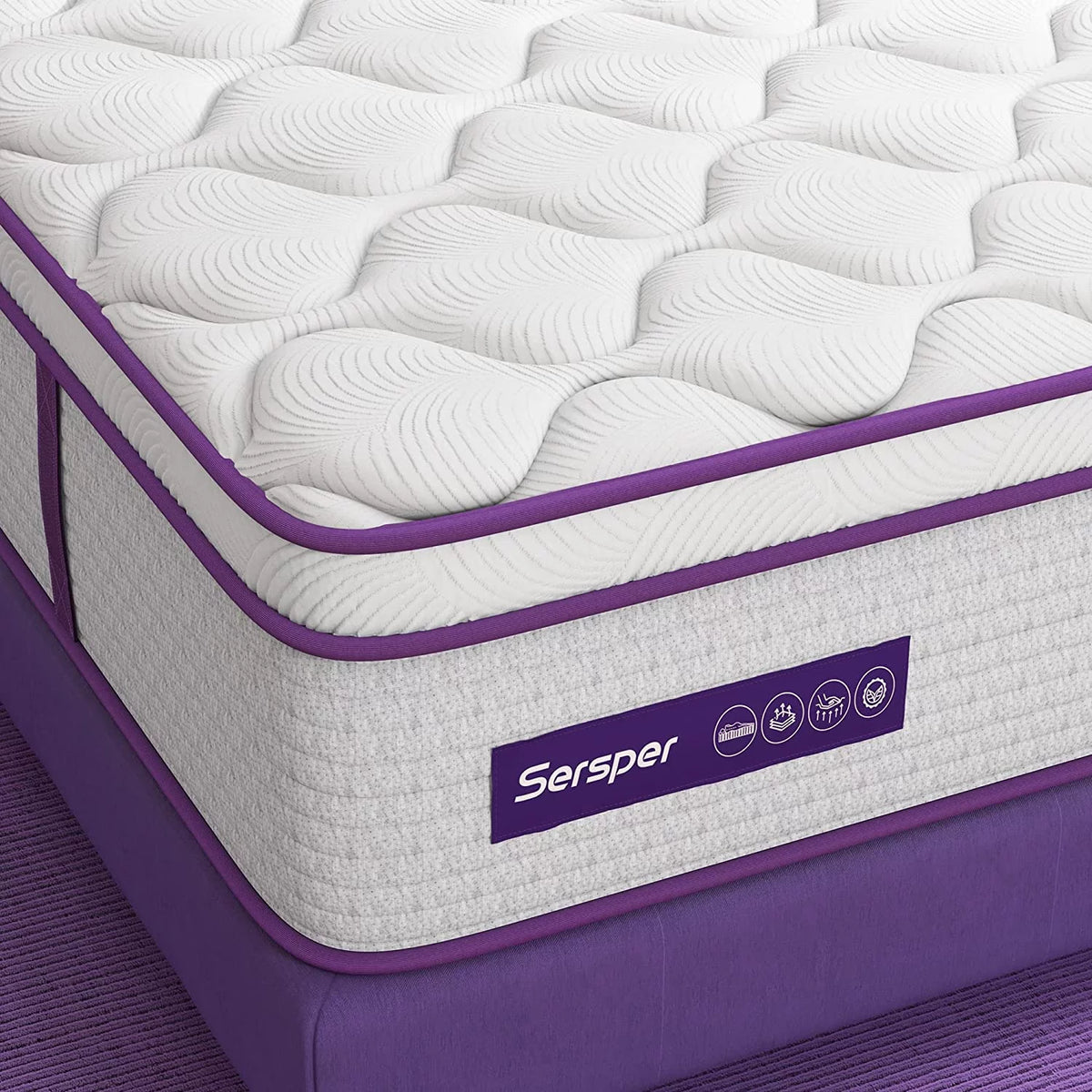 Queen Size 10 inch Memory Foam Hybrid Mattress W2020