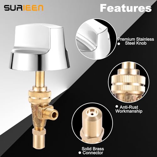 Propane Gas Control Valve with Chromed Steel Knob D241