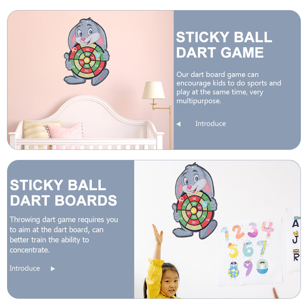 2 Sets Dart Board and Sticky Balls B843479