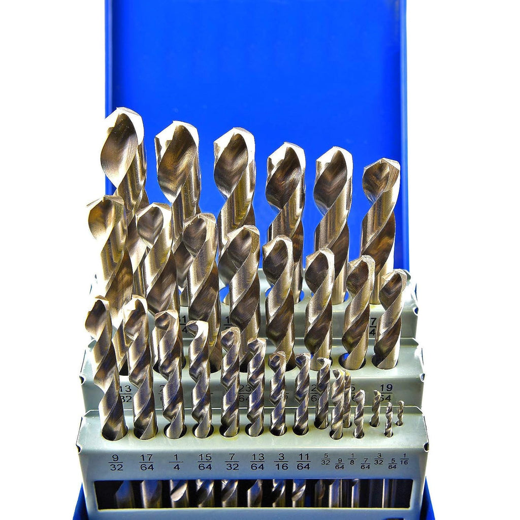 29 Pieces High Speed Steel M2 Twist Drill Bit Set M912