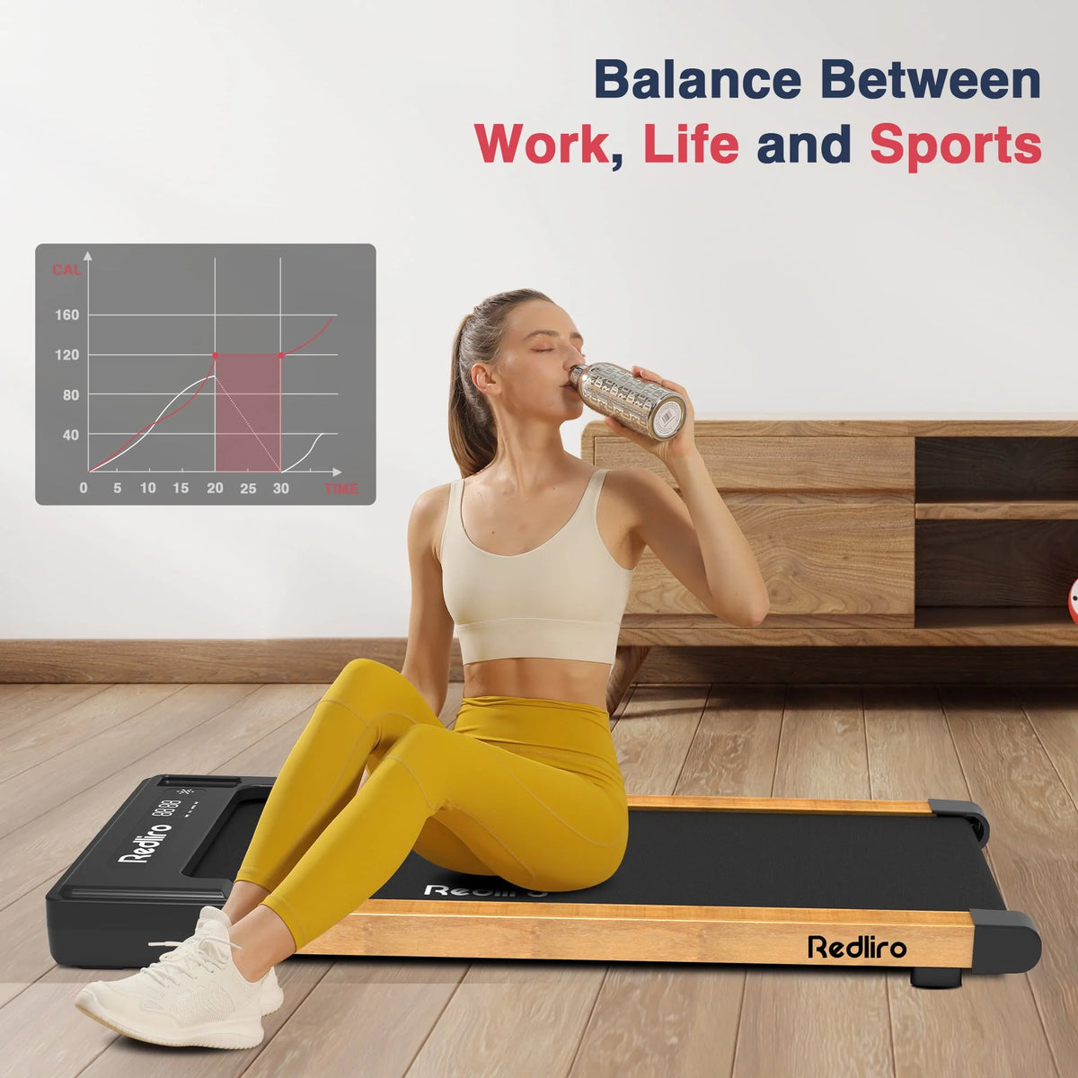 White Walking Pad Treadmill I91152