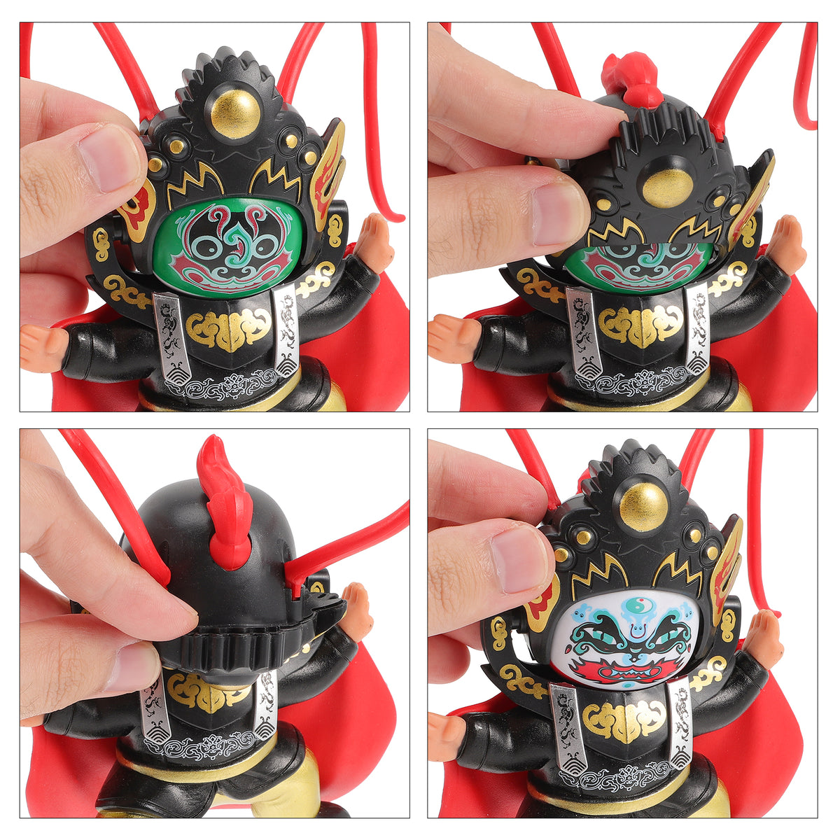 Sichuan Opera Face Doll Decor Chinese Peking Ornament Culture Art Desktop P78284