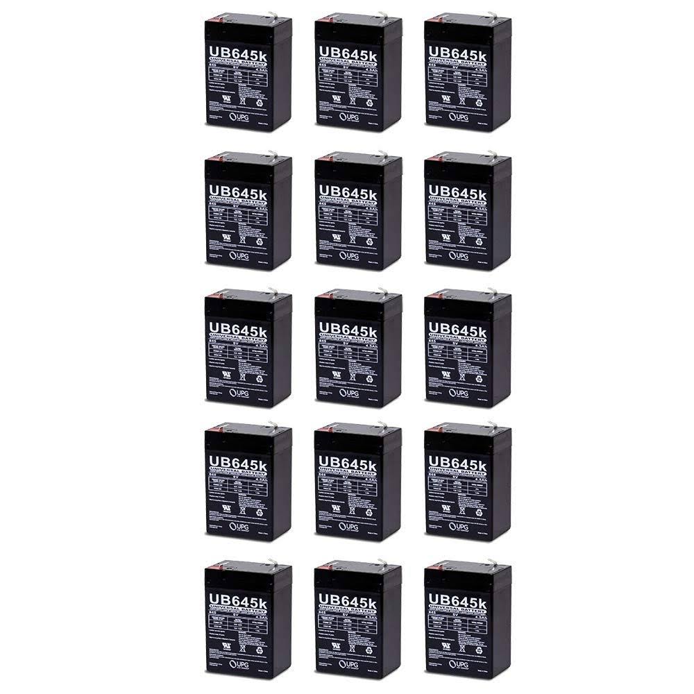 15 Pack 6V 4.5Ah SLA Battery J820517