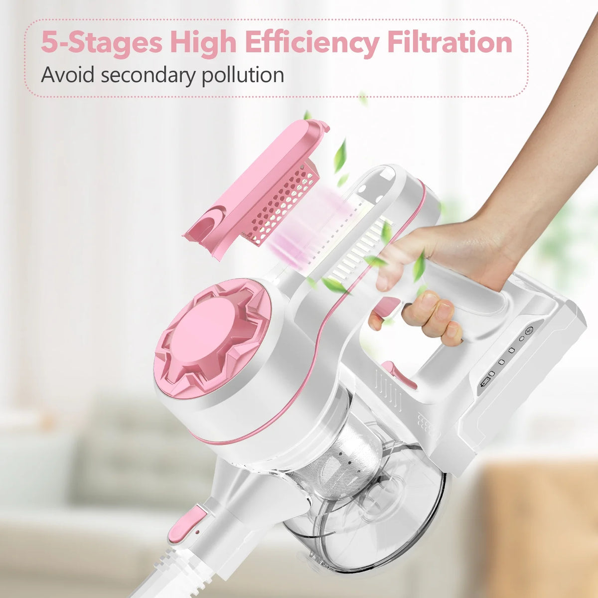 Cordless Stick Vacuum Cleaner with 2200mAh Lithium Batteries F957944