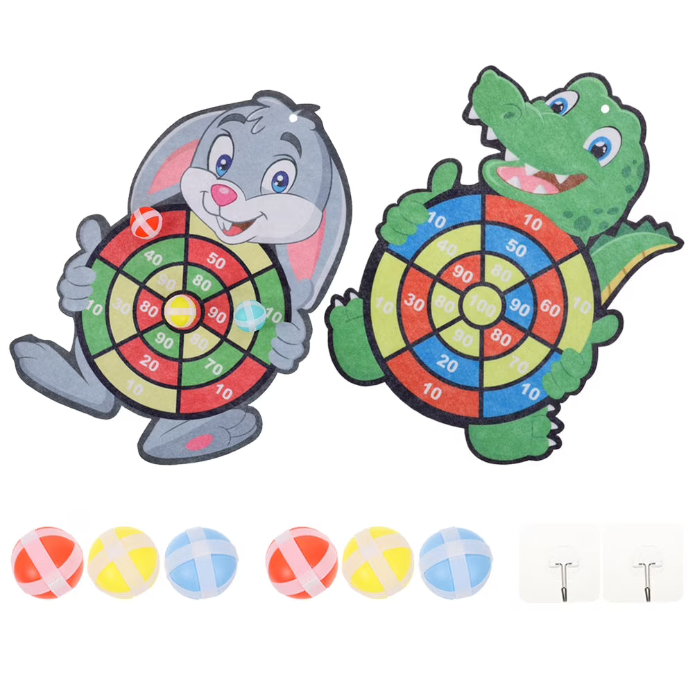 2 Sets Dart Board and Sticky Balls B843479