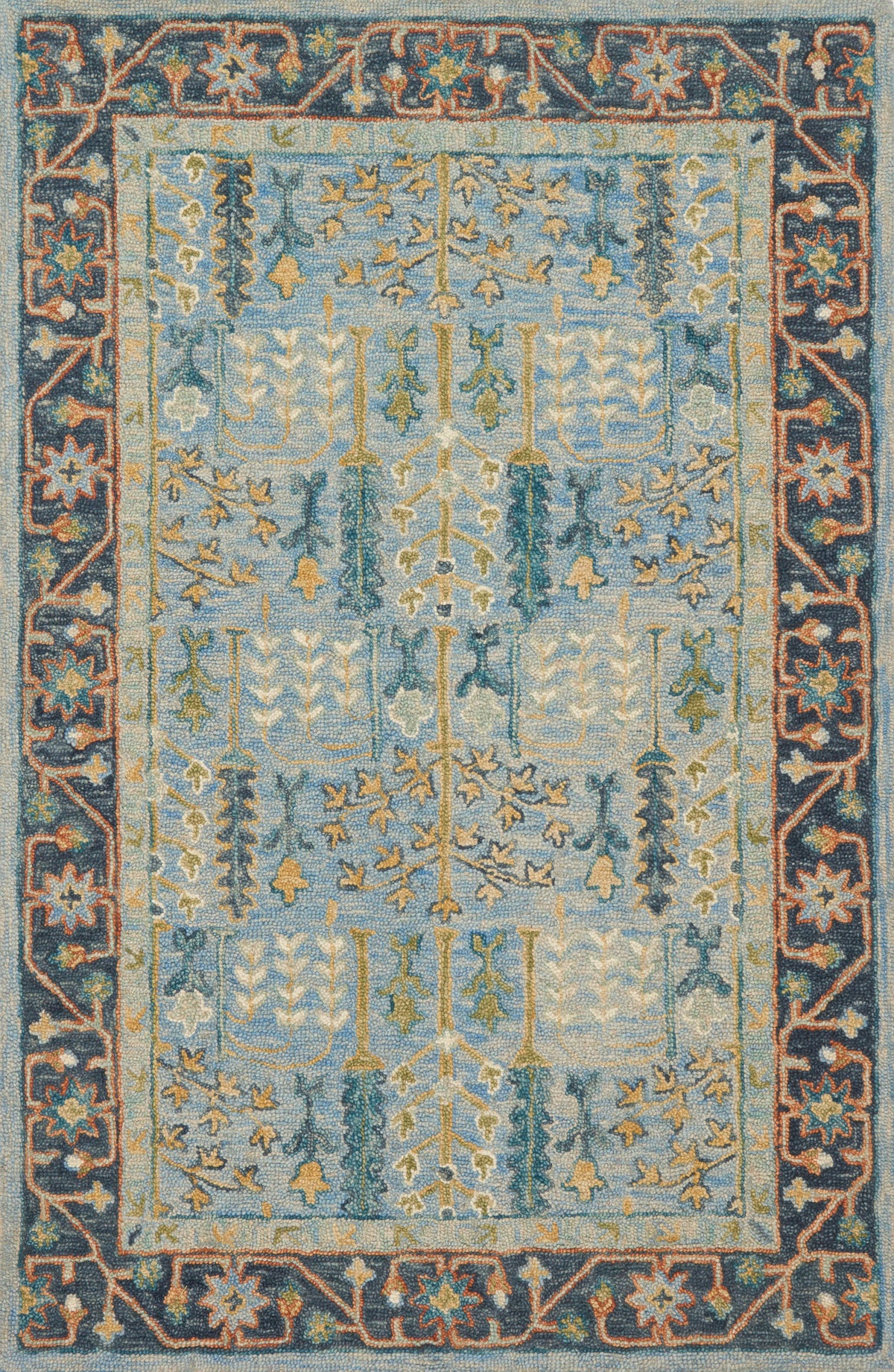 Lt Blue Dk Blue 9'3 x 13' Rug M865