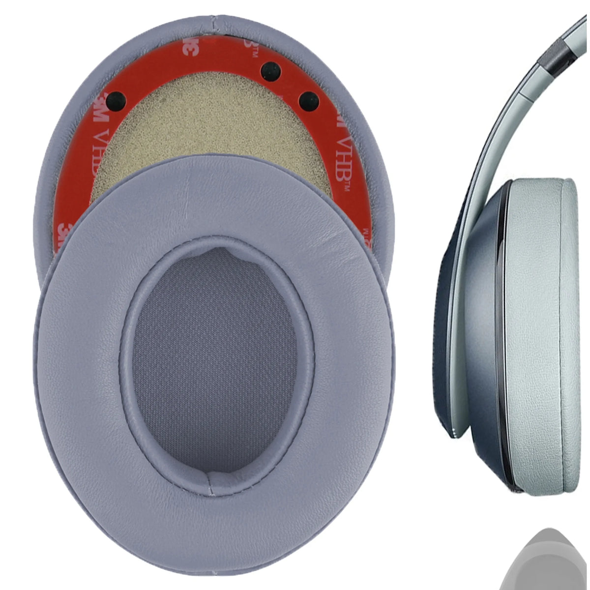 Grey Sheepskin Replacement Ear Pads for Headphones K317